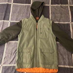 Tavik New Wave Aesthetic Jacket, Size Large, Full zipper, Army Green.
